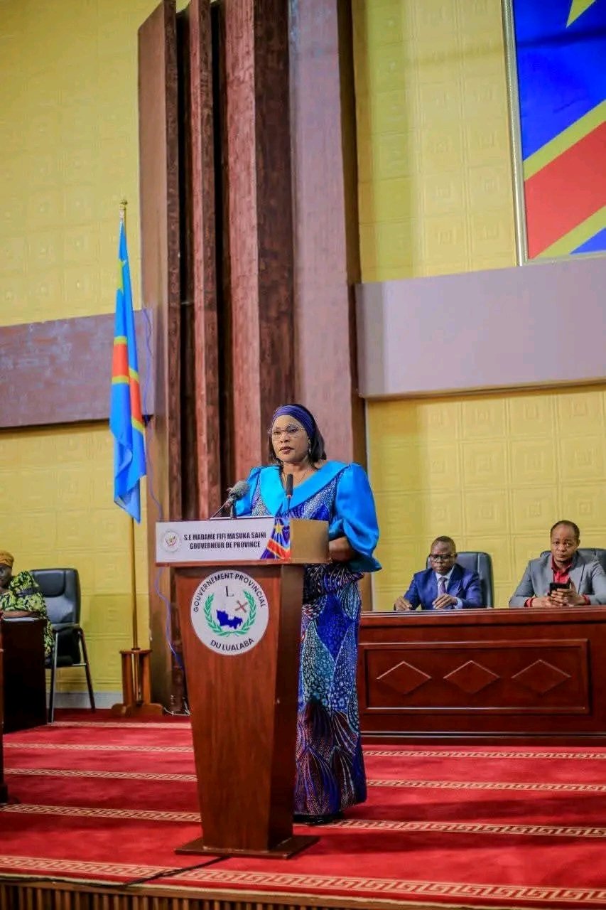 LUALABA : LA GOUVERNEURE FIFI MASUKA DEFEND LE BUD...