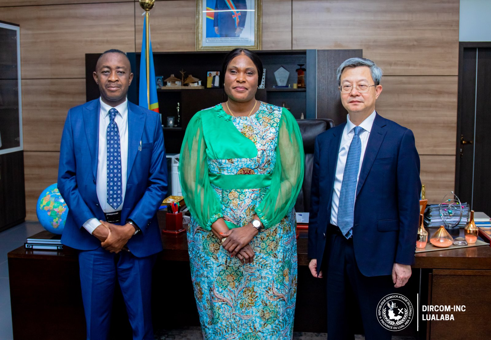 LUALABA-DIPLOMATIE: FIFI MASUKA REÇOIT UNE DÉLÉGATION DES DÉPUTÉS CHINOIS, CE JEUDI 25 JUILLET 2024, EN PRÉSENCE DE SES COLLABORATEURS.