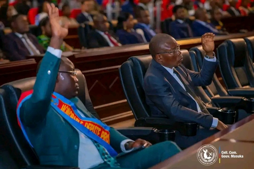 LUALABA: LE GOUVERNEMENT MASUKA 1 INVESTI PAR L' ASSEMBLÉE PROVINCIAL À L'ISSUE DE LA PRÉSENTATION ET LA DÉFENSE DE SON PLAN QUINQUENNAL.