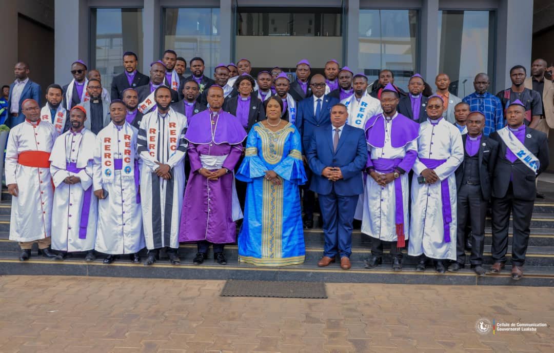 LES ÉVÊQUES DES ÉGLISES DE RÉVEIL EN RDC REÇUS PAR LA GOUVERNEURE DU LUALABA, Fifi MASUKA SAINI