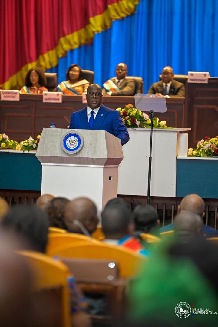 RDC-DISCOURS SUR L'ÉTAT DE LA NATION: LE PRÉSIDENT FÉLIX TSHISEKEDI SALUE LES RÉALISATIONS DE FIFI MASUKA AU LUALABA